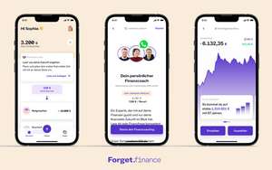 Forget Finance Investment App mit 100€ Kunden werben Kunden Aktion