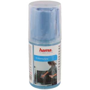 Hama TV-Reinigungsspray mit Tuch (Fernseher, Scanner, Laptop oder Smartphones, inkl. Mikrofasertuch) | Action Abholung