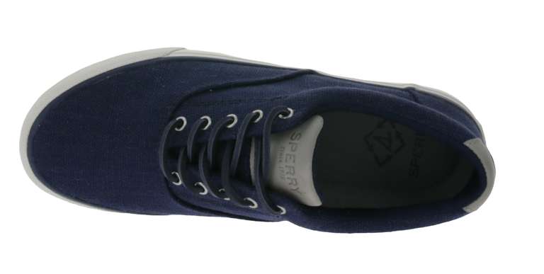 SPERRY Striper II CVO Baja Seacycled Herren Canvas-Sneaker | 2 Farben, Bootsschuhe (Textilobermaterial 50% recycelter Baumwolle / 50% Hanf)