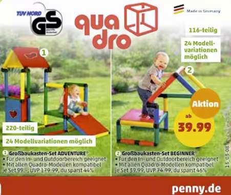 (LOKAL Region Hamburg Penny) Quadro Adventure 99€ / Quardo Beginner 39.99€