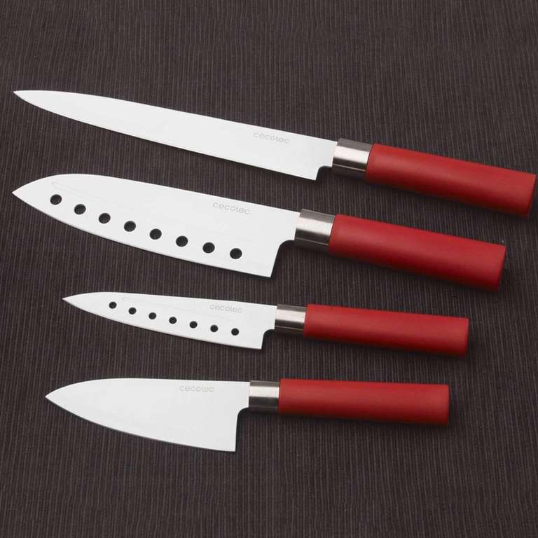 (Prime) Cecotec 4er-Set Profi-Messer im japanischen Stil für den Heimgebrauch