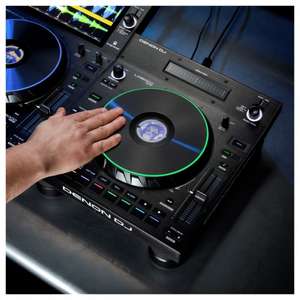 Denon DJ LC6000 PRIME DJ Controller | 8,5-Zoll-Jogwheel | 8 Multifunktions-Pads, Loop-, Cue- & Navigations-Bedienelemente [Recordcase]