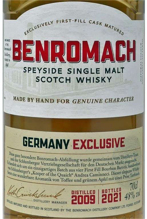 Benromach 11 Whisky 2009/2021 0,7l 48%