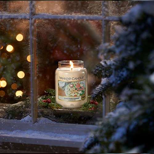 Yankee Candle Duftkerze im Glas (groß, 623 g) – Red Apple Wreath – Kerze  mit Brenndauer bis zu 150 Stunden (Prime)