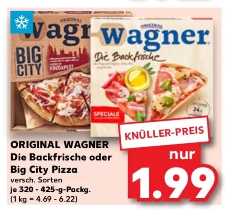 Wagner Steinofen Pizza für effektiv 1,19€ statt 1,69€ mit ALDI Süd und Marktguru (Alternativ bei Kaufland, Netto, Penny)