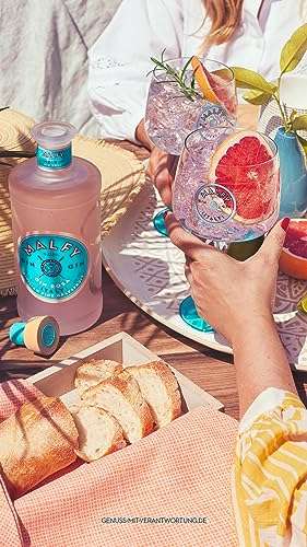 Malfy Gin Rosa – Super Premium Gin aus Italien mit Pink Grapefruit und Rhabarber – 41 % Vol – 1 x 0,7L (Prime)