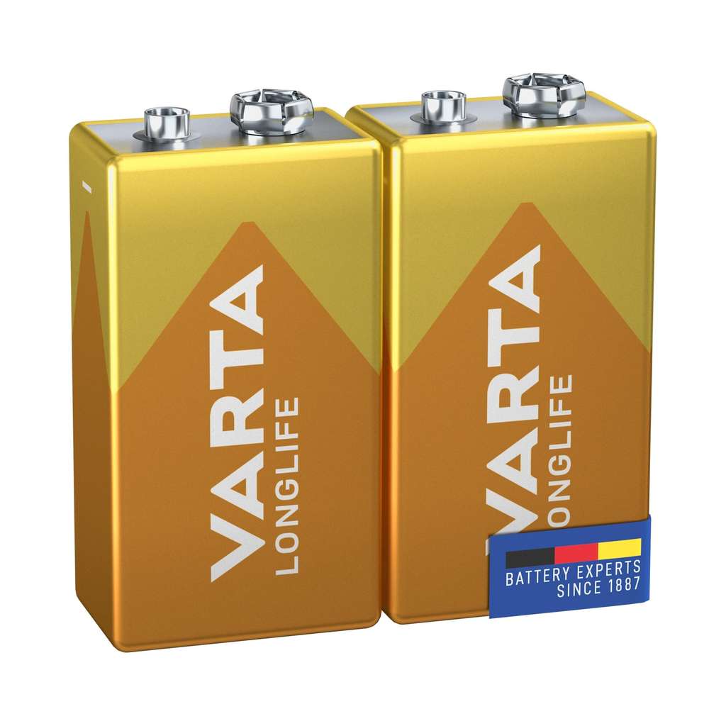 VARTA Longlife 9V-Blockbatterien im 2er-Pack für 2,28 € bei Amazon – ideal für Rauchmelder