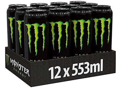 (Spar-Abo) Monster Energy - koffeinhaltiger Energy Drink, 13 verschiedene Sporten - in wiederverschließbaren Einweg Dosen (12 x 553 ml),