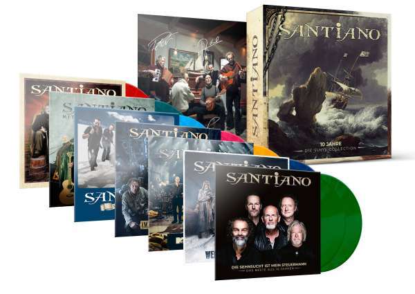 Santiano – 10 Jahre - Die Vinyl Collection (Limited Edition) (Colored Vinyl) (+ signierter Kunstdruck) [prime]