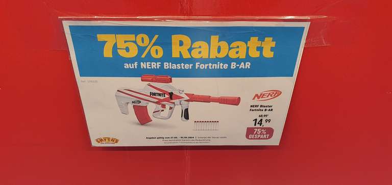 [Lokal Wallau] NERF Fortnite B-AR Dart Blaster