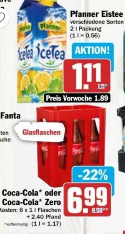 Hit: 2 Kisten Coca-Cola für 10.98€=je 5.49€ mit Cashback möglich (MilitaryBoss Deal) 12x1 Liter Glasflasche