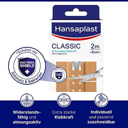 Hansaplast Classic Pflaster (2 m x 6 cm) (Prime Spar-Abo)
