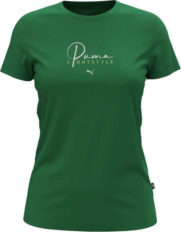Puma Blank Base T-Shirt grün (andere Farben wählbar) - ggf. 10 € Newsletter Rabatt möglich [Intersport Schwab]