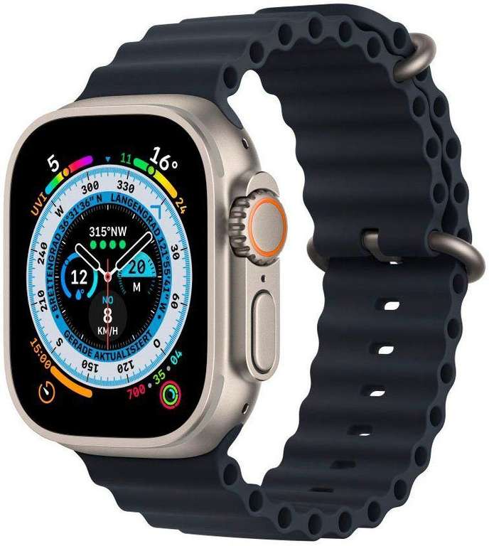 Apple Watch Armband 49mm Ocean Band Extension, Mitternacht