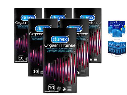 60 Durex Kondome Orgasm'Intense für 24,95 Euro plus 5,95 Euro Versand [ IBOOD ]