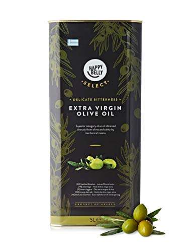 Happy Belly Select – Griechisches natives Olivenöl extra, Delicate, 5 l Dose [Amazon-Marke] (Spar-Abo Prime)