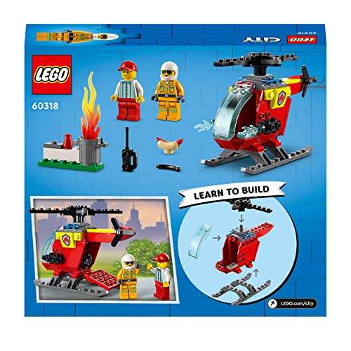 LEGO 60318 City Feuerwehrhubschrauber Feuerwehr-Spielzeug (Prime)