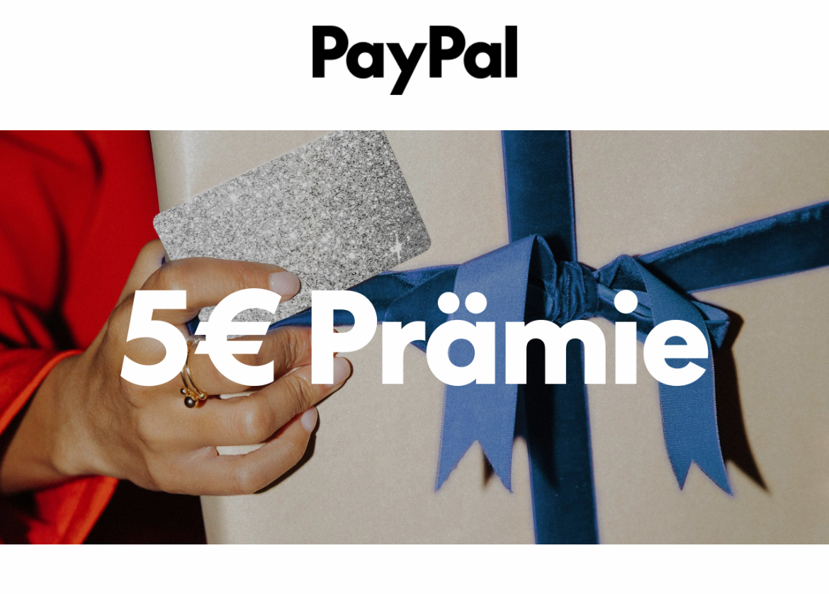 Paypal 5 EUR Gutschein Prämie geschenkt | gültig für alle Einkäufe | personalisiert