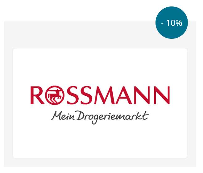 [cadooz-Vorteilswelt über Gothaer Versicherung] "echte" 10% Rabatt auf Gutscheine von Rossmann