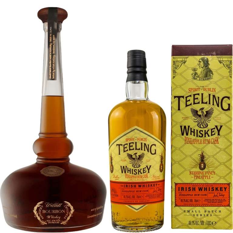 Whisky-Übersicht 199: z.B. Willett Pot Still Reserve Bourbon [Magnum Bottle] für 99,99€, Teeling Pineapple Rum Cask für 38,90€ inkl. Versand