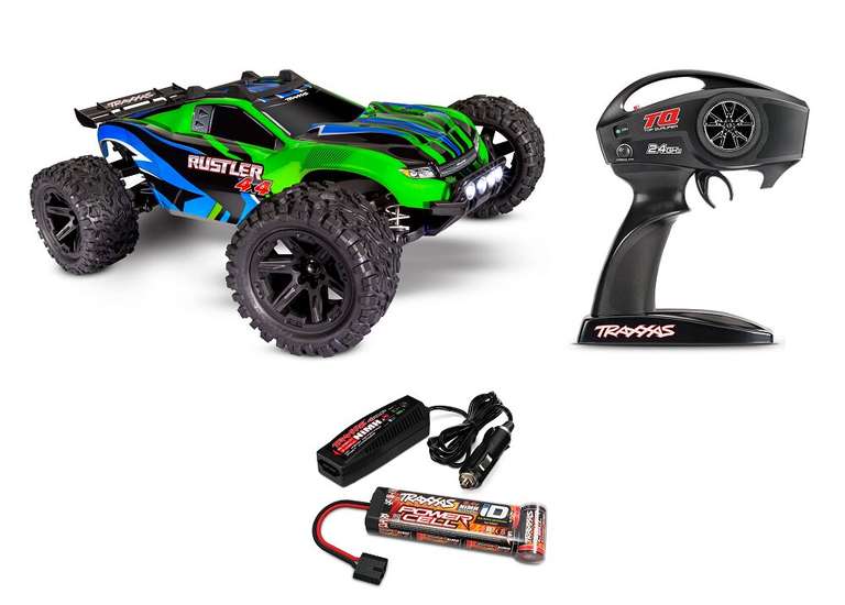 Traxxas Rustler 67064-61 RC Auto 1/10 46x33x16cm 2,15kg brushed 4WD 100% RTR