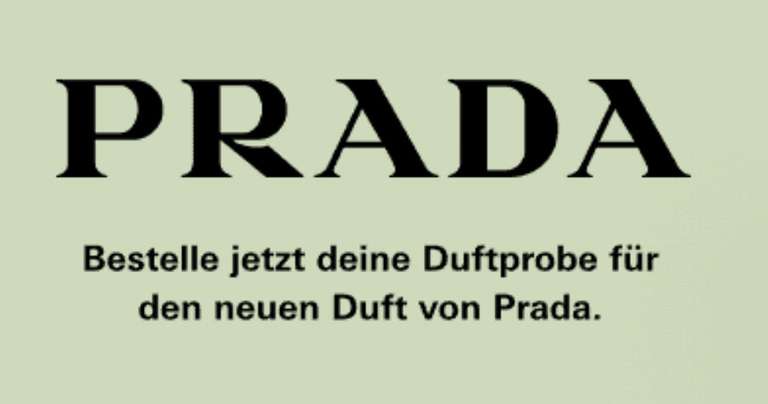 Gratis Parfum Probe: Prada “Prada The New Fragrance” [Freebie]