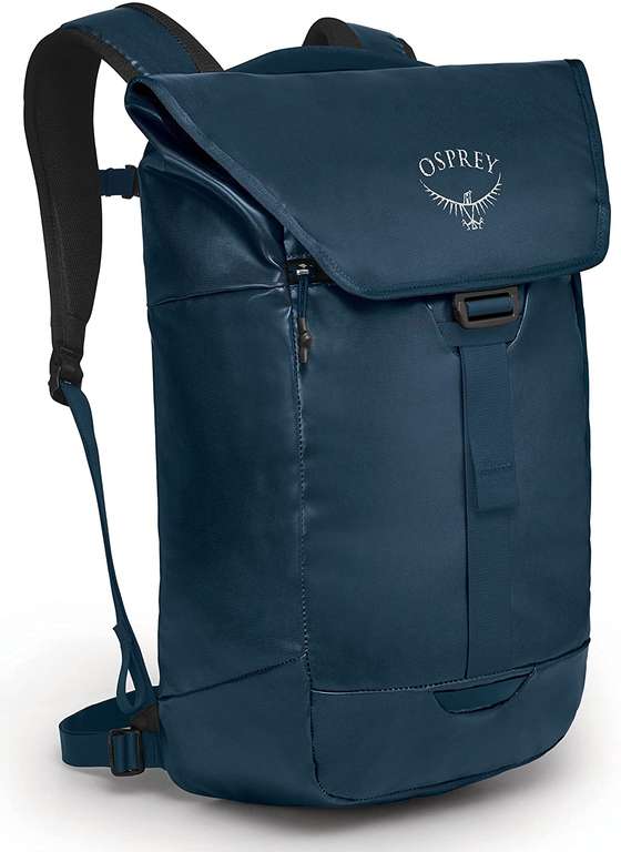 Osprey Transporter Flap Rucksack in Grün oder Blau (20 Liter, Laptopfach, aus recyceltem Polyester, AirScape-Mesh) für 46,76€ inkl. Versand