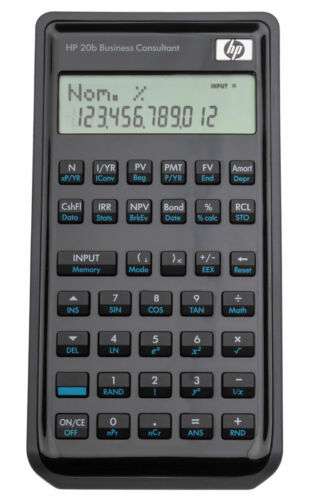 Taschenrechner Finanzrechner HP20B Hewlett Packard 12,49