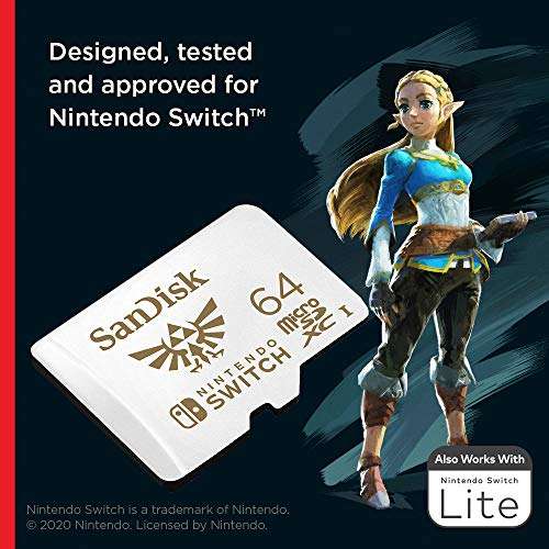 SanDisk microSDXC UHS-I Speicherkarte für Nintendo Switch 64GB 9,99€ / 128GB 14€ (Prime/MM Abolung)
