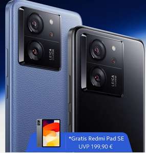 Vorbesteller Aktion zum Xiaomi 13T / 13T Pro - Xiaomi Redmi Pad SE als Prämie + 100€ Trade in Bonus