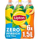 LIPTON ICE TEA Zero Peach – Zuckerfreier Eistee mit Pfirsich 6x1.5l