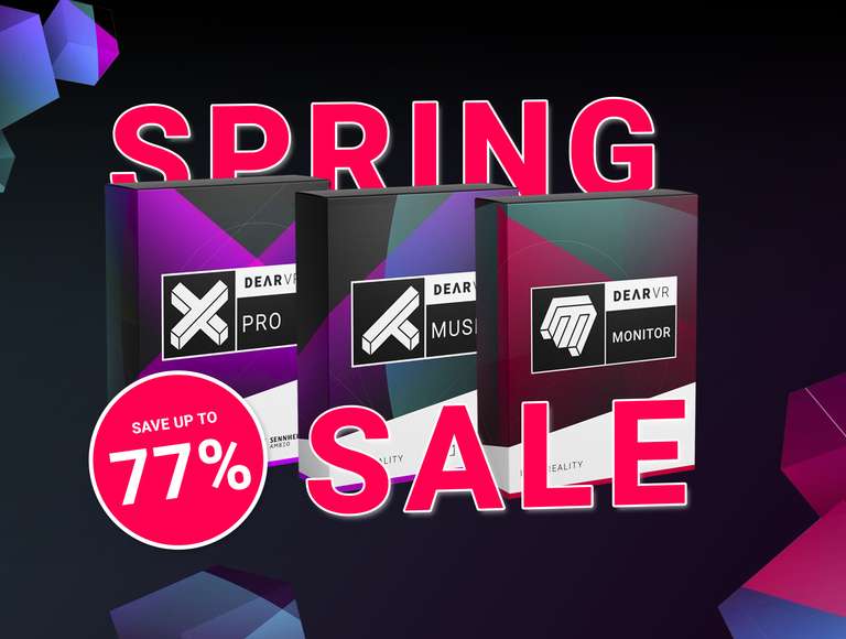 Dear Reality Spring Sale: Bis zu 77% - dearVR PRO, MONITOR, MUSIC etc. [AAX/VST3/VST/AU]