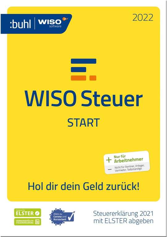 WISO Steuer Start 2022 für das Steuerjahr 2021 - 13,99 EUR