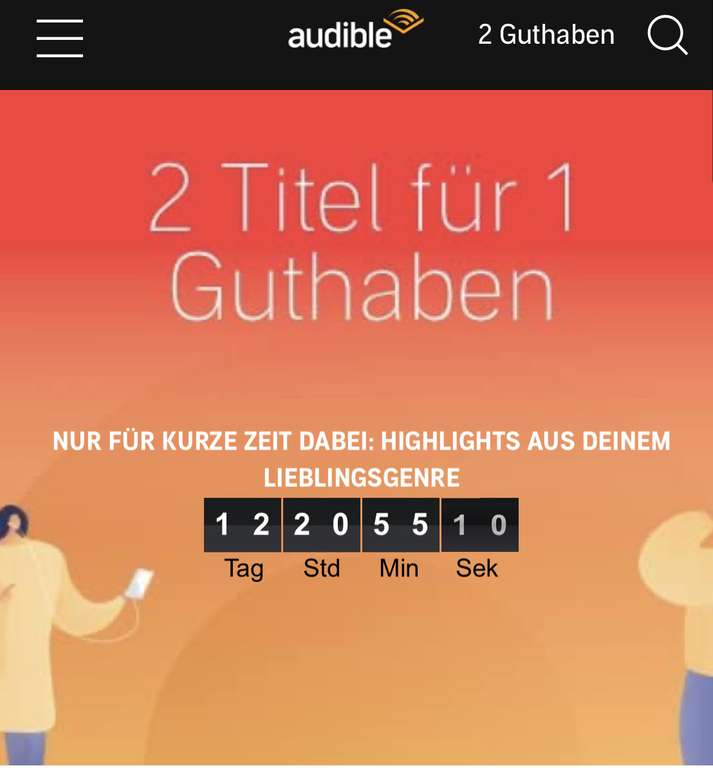 Neue Audible 2für1 Highlights Hörbuch Aktion / 13 Tage lang @amazon Audible Abo
