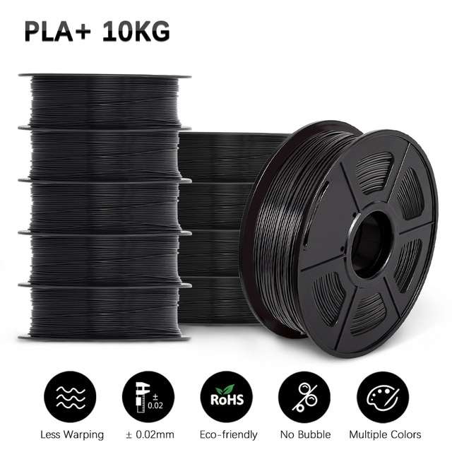 Sunlu / Jayo / 3DKaige PLA+ 10KG 8.3€/KG - PLA Filament 1.75mm - Schwarz, Blau, Weiß und vieles mehr. - VERSAND AUS DEUTSCHLAND
