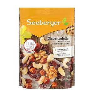 [PRIME/Sparabo] 5er Pack Seeberger Studentenfutter: Klassische Nuss-Frucht-Mischung aus Haselnüssen uvm. (5 x 150g); für 7,96€ bei 5 Abos
