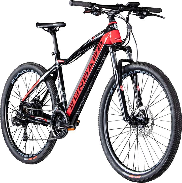 Zündapp E-Bike MTB Z801 Herren 27,5 Zoll RH 48 cm schwarz rot