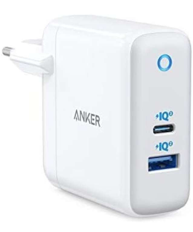 Anker PowerPort+ Atom III Kompaktes 60W PIQ 3.0 & GaN Tech Wandladegerät, Doppel-Port mit PIQ 2.0 USB-A und 45W USB-C, PRIME