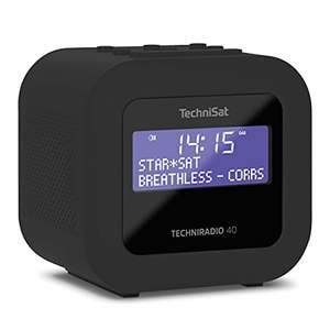 [Prime] TechniSat TECHNIRADIO 40 - DAB+ Radiowecker (DAB, UKW, Wecker, zwei Weckzeiten, Sleeptimer, Snooze-Funktion, dimmbares Display, USB)