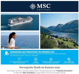 Special Angebote von MSC Cruises Sommer 2022