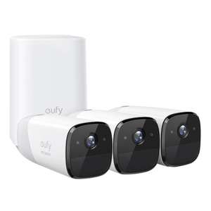 Eufy Cam 2 1080p kabellose Überwachungskameras Security Cam [3 Kameras + 1 Homebase]