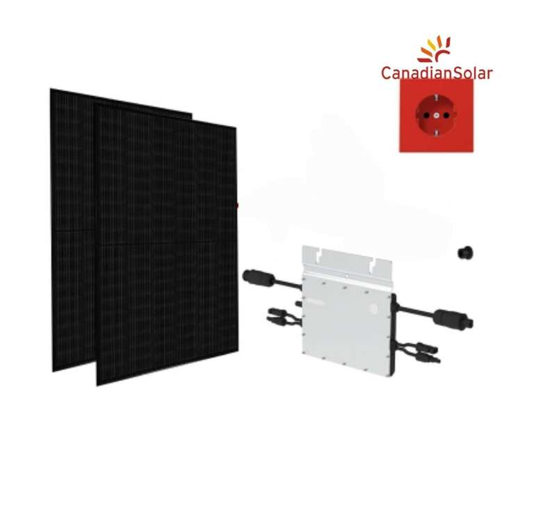 [Alpha Solar] Balkonkraftwerk Mini PV 730Wp Full Black Hoymiles HM600 (Abholerpreis)