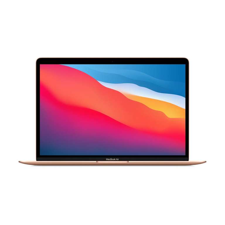 APPLE MacBook Air 13,3", Apple M1, 16GB/512GB SSD, 2560x1600 (WQXGA) 400nits, 2x TB3 (40Gb/s, Netzanschluss, PD), 1,29kg