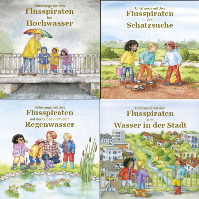 [bayern.de] 4 Exemplare aus der Minibuchreihe "Unterwegs mit den Flusspiraten" gratis in Bayern als Buch & gratis im Bund als eBook
