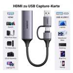 [Amazon Prime] UGREEN Video Capture Card, 4K HDMI auf USB C/A Capture Card für 18,19 Euro dank 30% Coupon