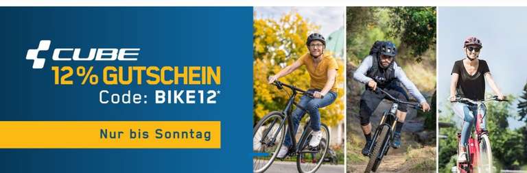 CUBE Aktion bei Bike24 - 12% Rabatt auf Modelljahr 2023