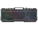 Speedlink Orios Metal Gaming-Tastatur (hervorgehobene WASD- & Pfeiltasten, 5 Beleuchtungsmodi, Smartphone-Halterung, Metallgehäuse)