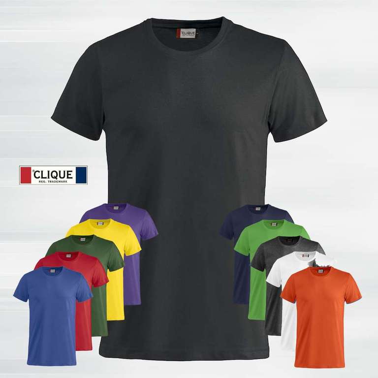 7x Clique Shirt Basic-T | 3,86€ pro Shirt | keine Versandkosten | Größen bis 6XL