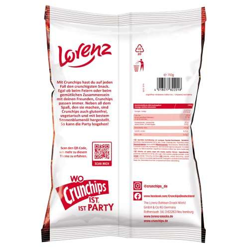 Lorenz Snack World Crunchips WOW Paprika & Sour Cream, 10er Pack (Prime SparAbo)