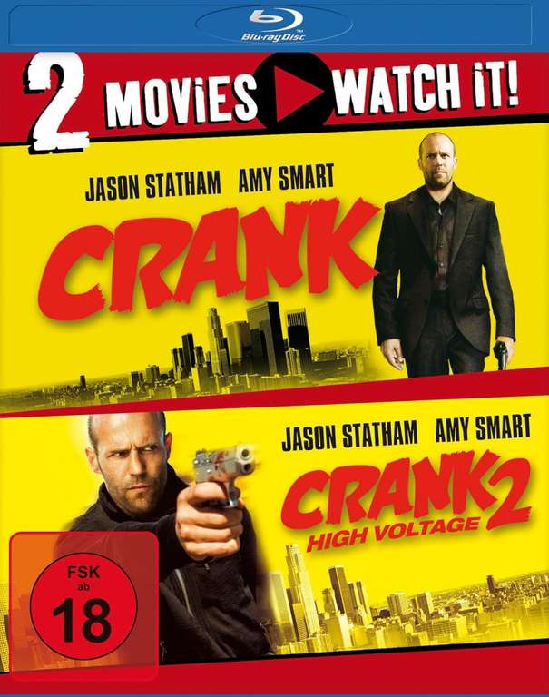 (Amazon) Crank 1 & 2 Blu-Ray Jason Statham FSK 18